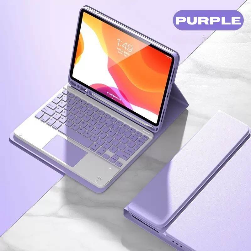 Cargue la imagen en el visor de la galería, Detachable Wireless Bluetooth Keyboard Cover Case with Backlit for Apple iPad Pro 11-inch M4 (2024) - KIBO
