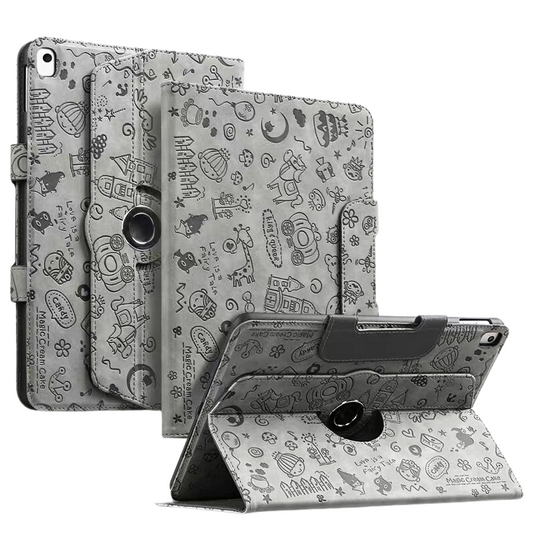 Apple iPad 5/6 9.7'' 5/6th Gen (2017/2018) Smart 360° Degree Rotate Stand Leather Case - Polar Tech Australia