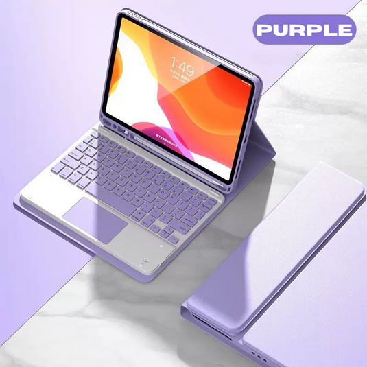 Detachable Wireless Bluetooth Keyboard Cover Case with Backlit for Apple iPad Pro 11-inch M4 (2024) - KIBO