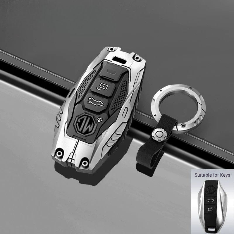 Chargez l&#39;image dans la visionneuse de la galerie, MG Mecha Style Smart Remote Control Car Key Fob Case Cover For MG5, MG6, ZST, ZS, HS
