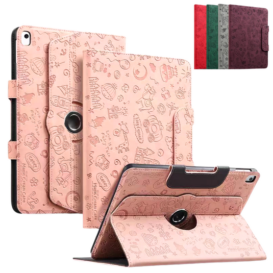Apple iPad 5/6 9.7'' 5/6th Gen (2017/2018) Smart 360° Degree Rotate Stand Leather Case - Polar Tech Australia