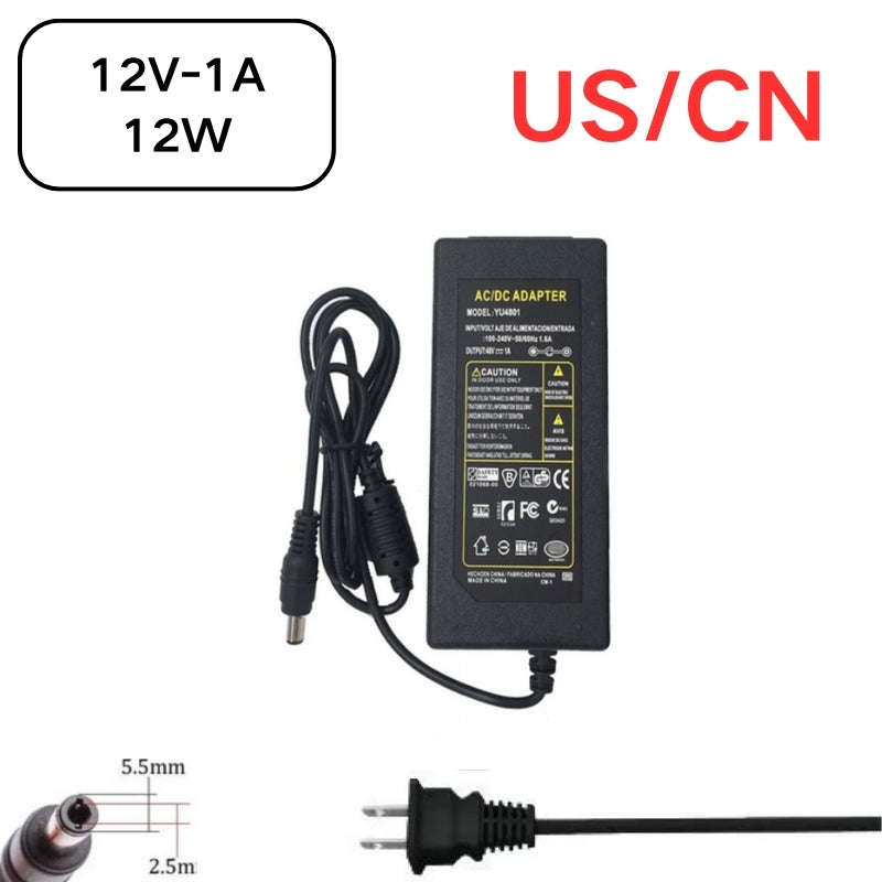 Load image into Gallery viewer, [12V-1A][5.5x2.5] Universal Computer/Monitor/CCTV POE Switch - Power Supply Adapter Wall Charger - Polar Tech Australia
