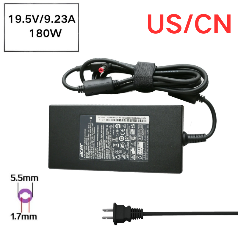 Load image into Gallery viewer, [19.5V-9.23A/180W][5.5x1.7] Acer Nitro 5 AN515-57-55R8 N20C1 AC Power Supply Adapter Charger - Polar Tech Australia
