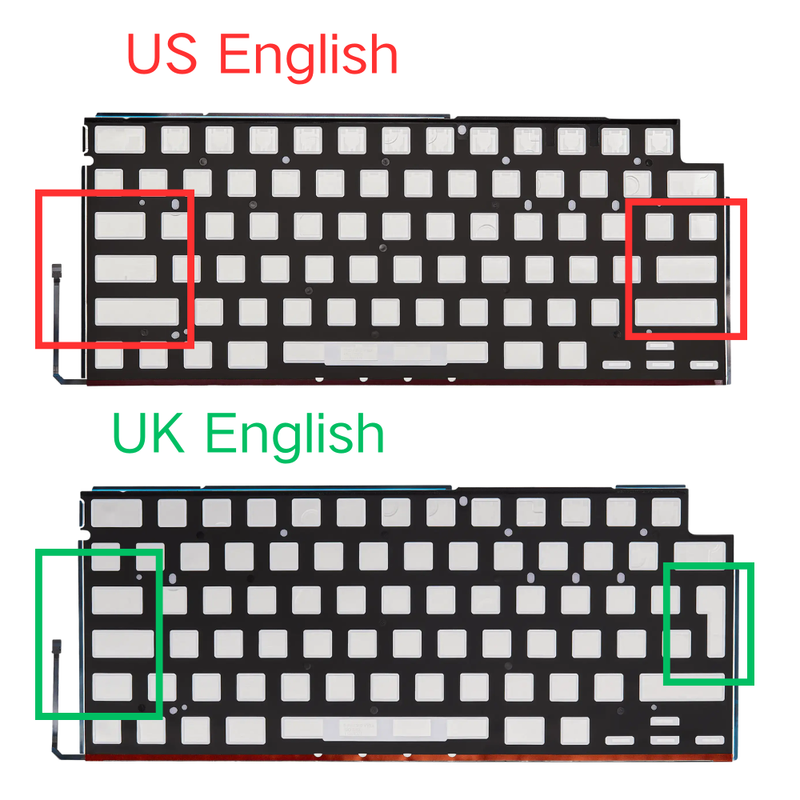 Load image into Gallery viewer, MacBook Air 15" A3114 (2024) - Keyboard Backlight Sheet US UK English Layout
