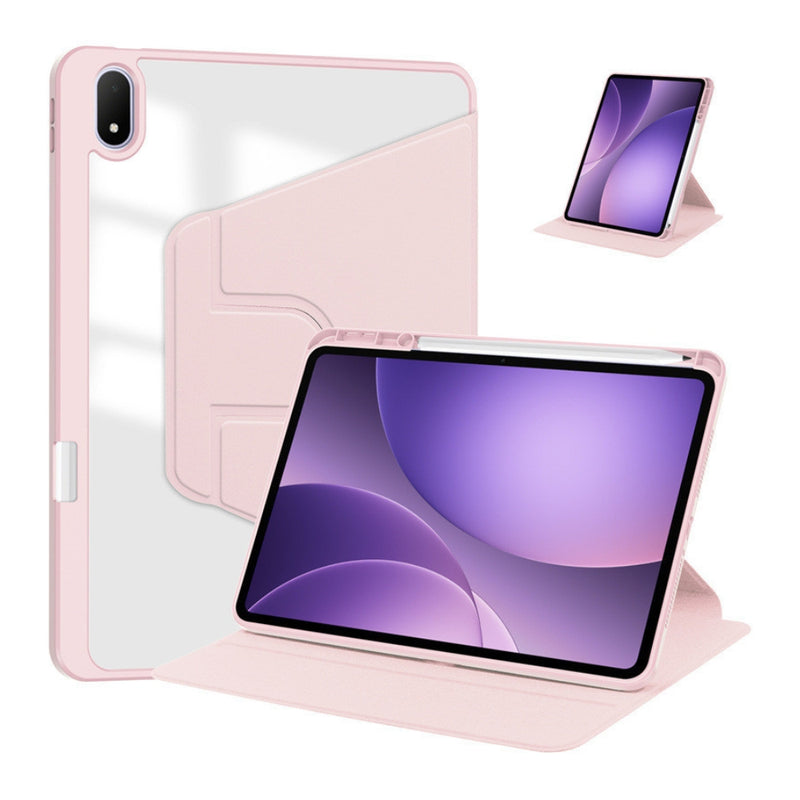 Cargue la imagen en el visor de la galería, [With Pen Slot] OPPO Pad 5 - Acrylic Transparent Rotating Stand Protective Case - Polar Tech Australia
