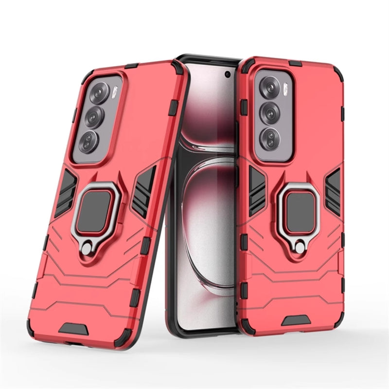 Cargue la imagen en el visor de la galería, OPPO Reno12 Pro 5G (CPH2629) - Heavy Duty Armor Case With Ring Holder Stand - Polar Tech Australia
