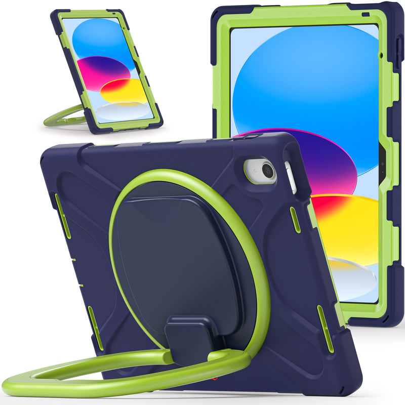 Load image into Gallery viewer, Apple 10th 2022 10.9“ EVA Kid Friendly Heavy Duty Ring Holder Stand Case - Polar Tech Australia
