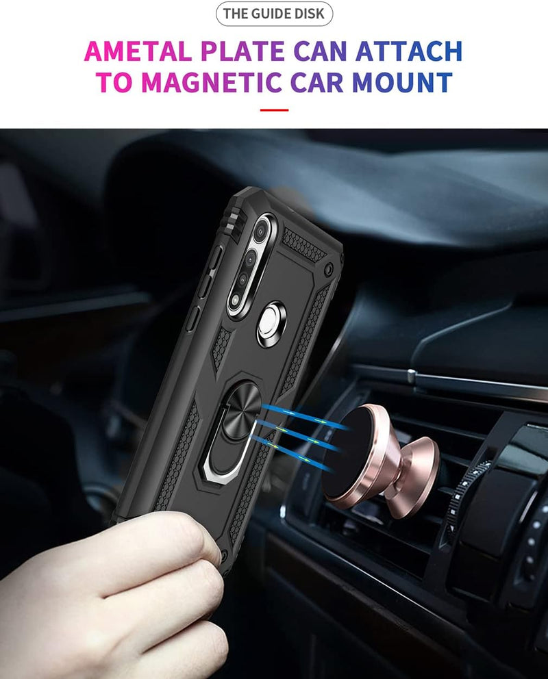 Cargue la imagen en el visor de la galería, [Magnetic Ring Kickstand] Motorola Moto G Fast - Shield Shockproof Rugged Heavy Duty Case - Polar Tech Australia
