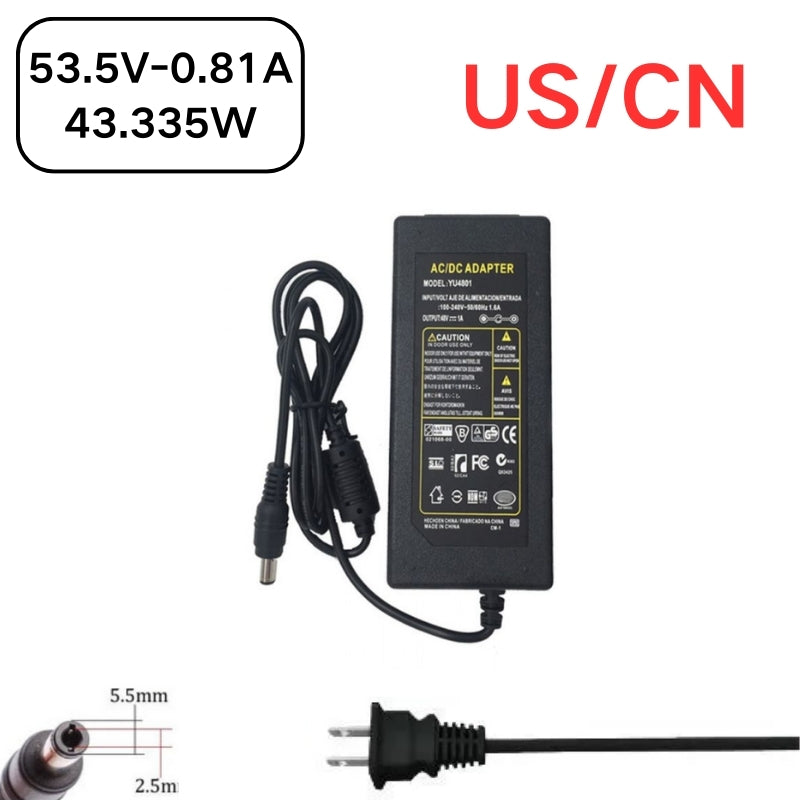 Load image into Gallery viewer, [53.5V-0.81A][5.5x2.5] Universal Computer/Monitor/CCTV POE Switch - Power Supply Adapter Wall Charger - Polar Tech Australia

