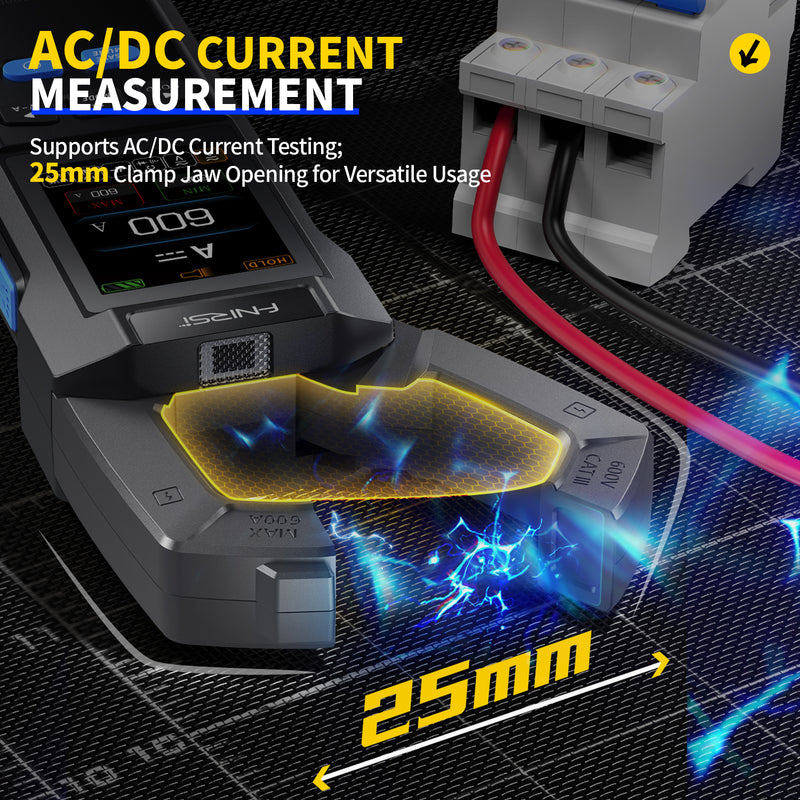 Cargue la imagen en el visor de la galería, [DMC-100] FNIRSI DC AC Current Voltage Clamp Meter Digital Multimeter
