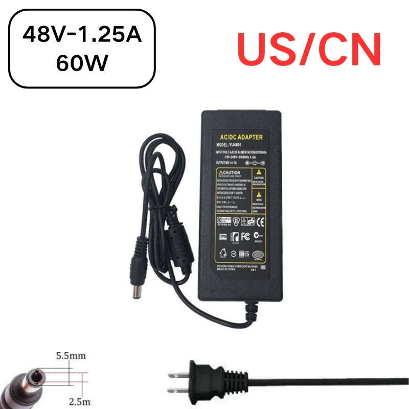 Load image into Gallery viewer, [48V-1.25A][5.5x2.5] Universal Computer/Monitor/CCTV POE Switch - Power Supply Adapter Wall Charger - Polar Tech Australia
