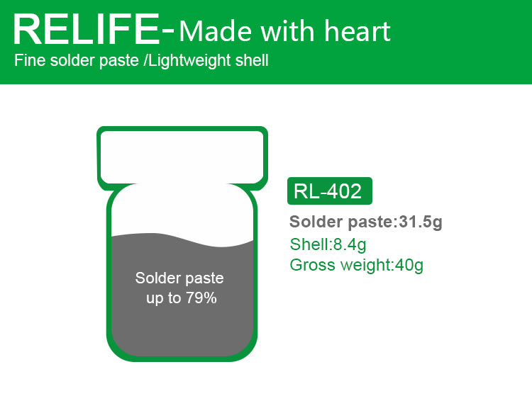 Load image into Gallery viewer, [RL-400, 401, 402] RELIFE 183℃ Solder Paste - Polar Tech Australia
