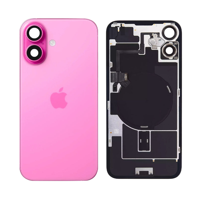 Load image into Gallery viewer, [Assembly With Flex] Apple iPhone 16 - Back Rear Glass With Steel Plate With Wireless NFC Charging MagSafe Magnet &amp; Flashlight Flex - Polar Tech Australia
