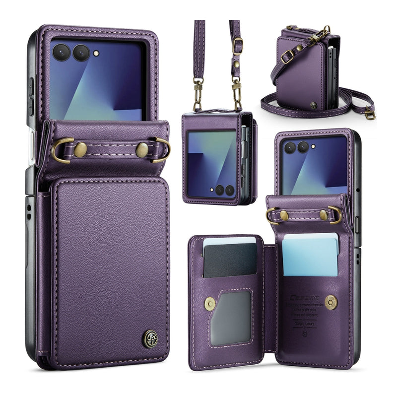 Load image into Gallery viewer, Samsung Galaxy Z Flip7 5G - Card Slots Holder RFID Anti-theft Phone Case
