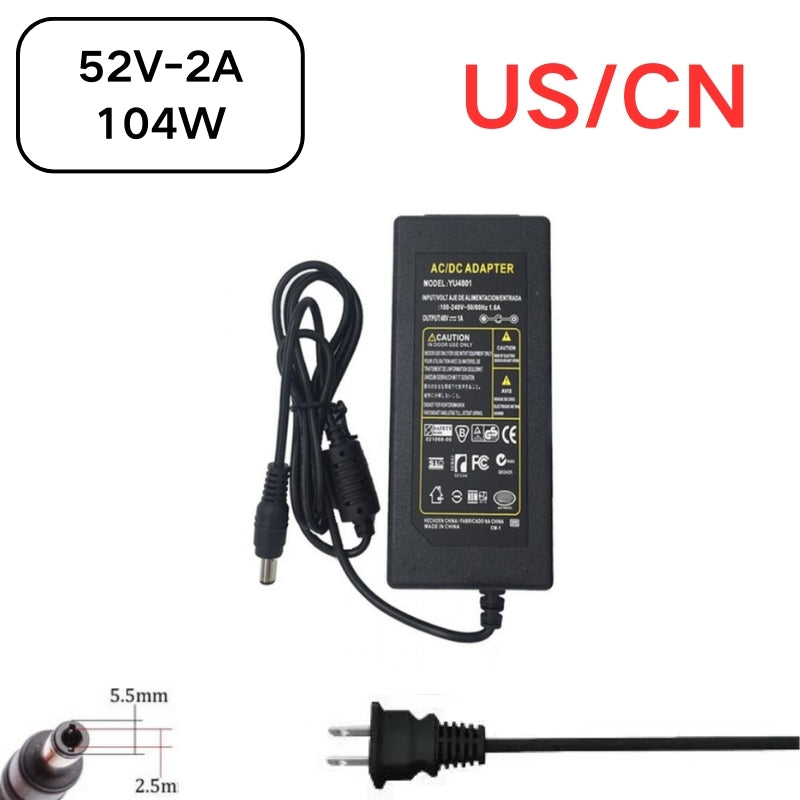 Load image into Gallery viewer, [52V-2A][5.5x2.5] Universal Computer/Monitor/CCTV POE Switch - Power Supply Adapter Wall Charger - Polar Tech Australia
