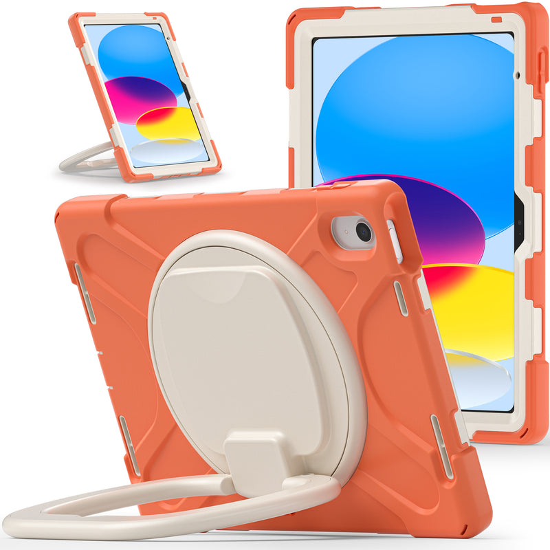 Load image into Gallery viewer, Apple 10th 2022 10.9“ EVA Kid Friendly Heavy Duty Ring Holder Stand Case - Polar Tech Australia
