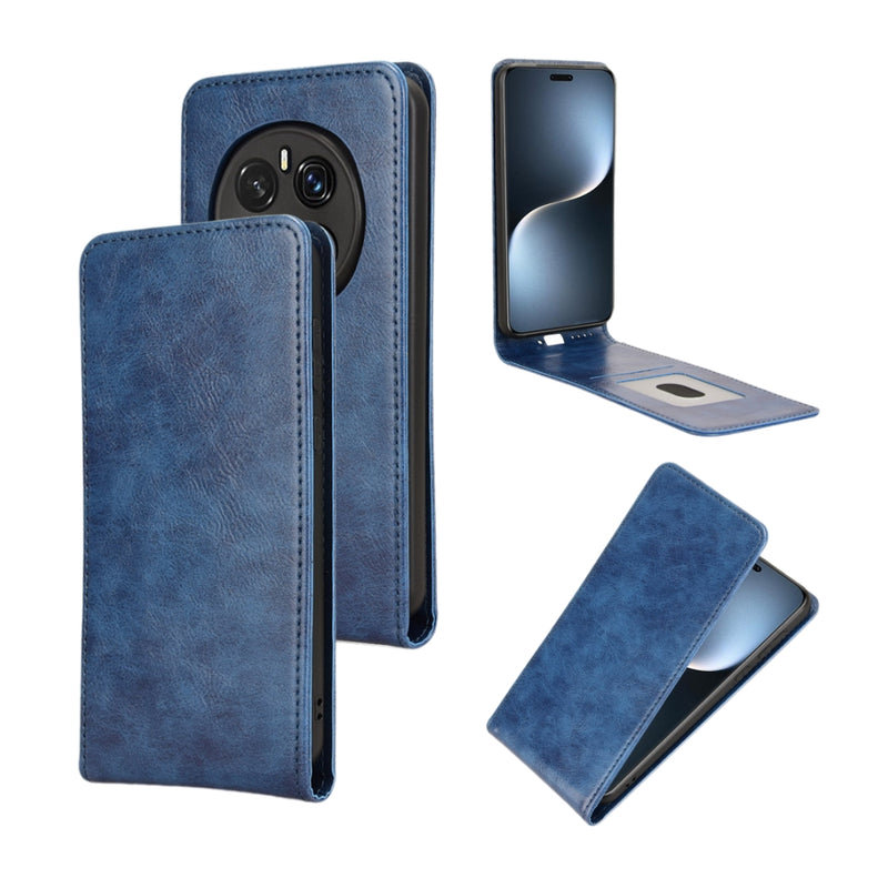 Load image into Gallery viewer, Honor Magic7 Pro (PTP-N49, PTP-AN10) - Magnetic Vertical Flip Leather Phone Case

