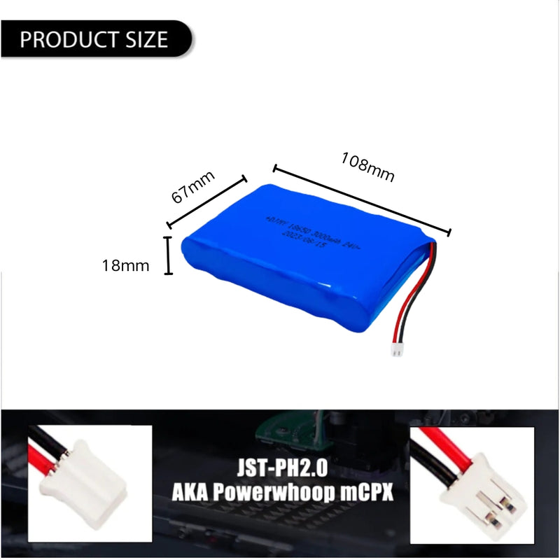 Load image into Gallery viewer, [PH2.0-JST Connector][18650] Universal 3000mAh 24V Rechargeable Li-Ion Lithium Polymer Battery - Polar Tech Australia
