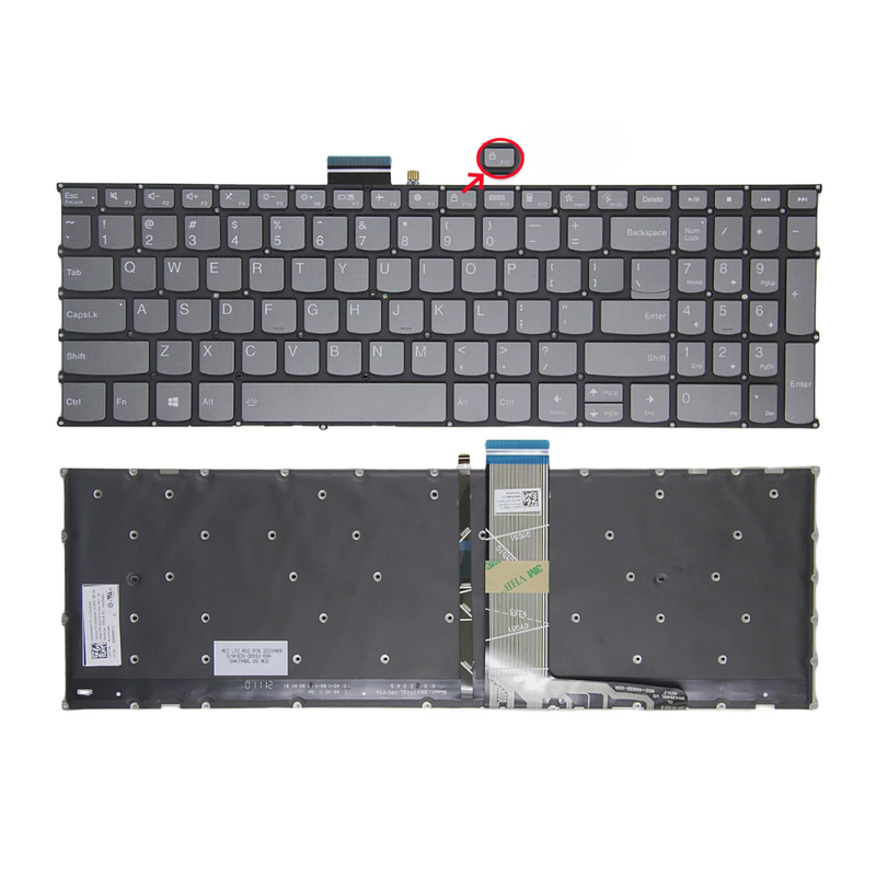 Chargez l'image dans la visionneuse de la galerie, Lenovo Slim 5 15IRU9 15IRH9 15IRH9R Series - Laptop Keyboard With Backlit US English Layout
