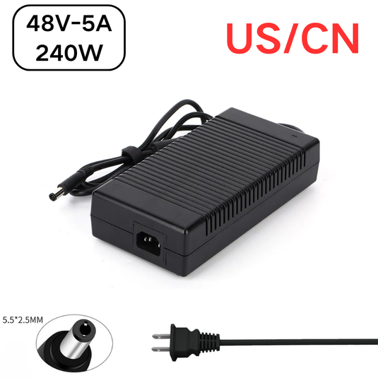 [48V-5A][5.5x2.5] Universal Computer/Monitor/CCTV POE Switch - Power Supply Adapter Wall Charger