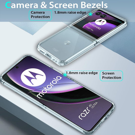 Motorola Moto Razr 40 - AirPillow Cushion Transparent Soft Clear TPU Shockproof Case - Polar Tech Australia