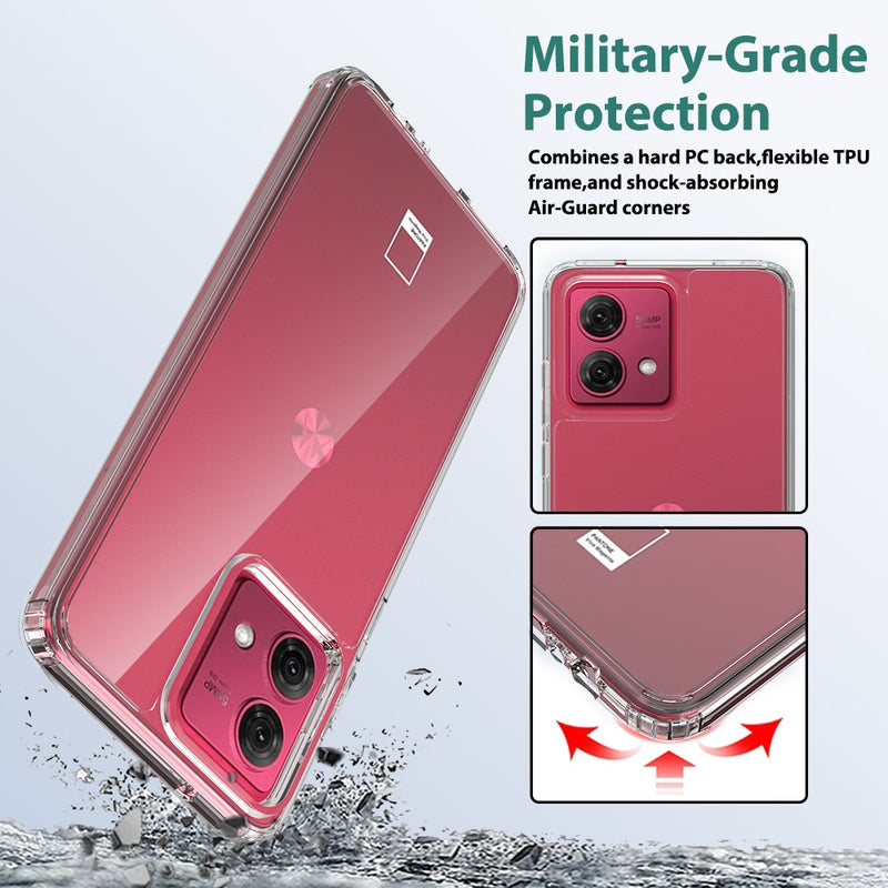 Load image into Gallery viewer, Motorola Moto Edge 60 Fusion - Transparent TPU + Acrylic Anti-Drop Phone Case - Polar Tech Australia
