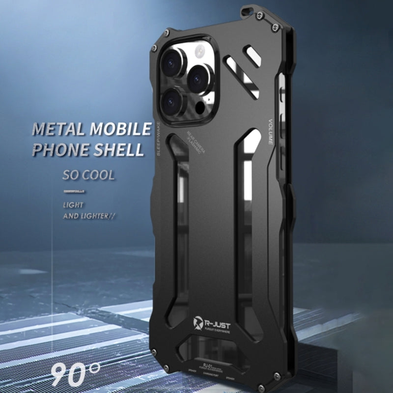 Cargue la imagen en el visor de la galería, Apple iPhone 16 - Shockproof Armor Hollow Metal Phone Case
