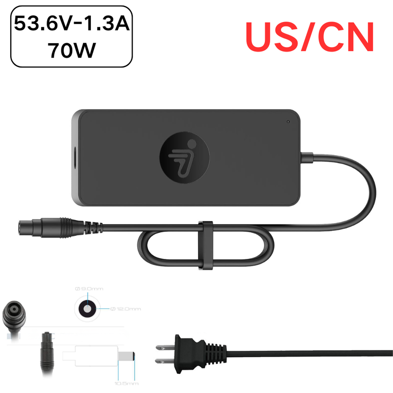 Cargue la imagen en el visor de la galería, [70W/53.6V-1.3A] Segway Ninebot Segway MAX G3 / F3 F3 Pro / GT3 / ZT3 Pro Series - eKickScooter Standard Charger
