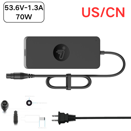 [70W/53.6V-1.3A] Segway Ninebot Segway MAX G3 / F3 F3 Pro / GT3 / ZT3 Pro Series - eKickScooter Standard Charger