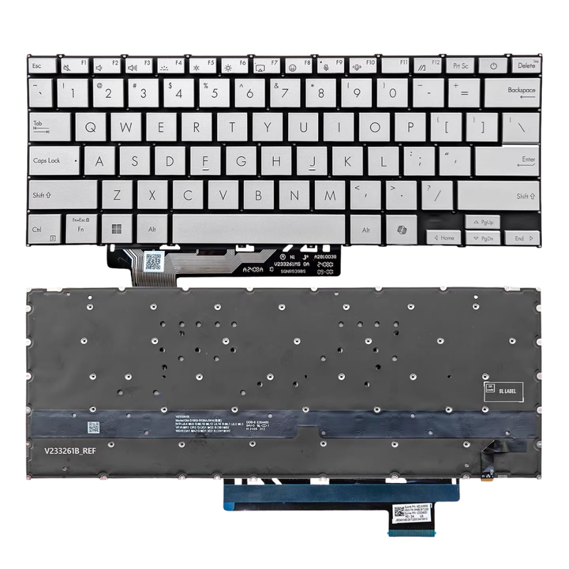 Chargez l'image dans la visionneuse de la galerie, ASUS Zenbook A14 UX3407 UX3407Q S3407Q 14" 14.0 Inch Series - Laptop Keyboard With Backlit US English Layout - Polar Tech Australia
