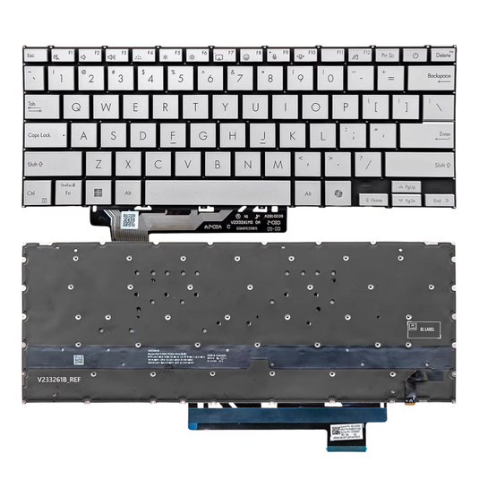 ASUS Zenbook A14 UX3407 UX3407Q S3407Q 14" 14.0 Inch Series - Laptop Keyboard With Backlit US English Layout - Polar Tech Australia