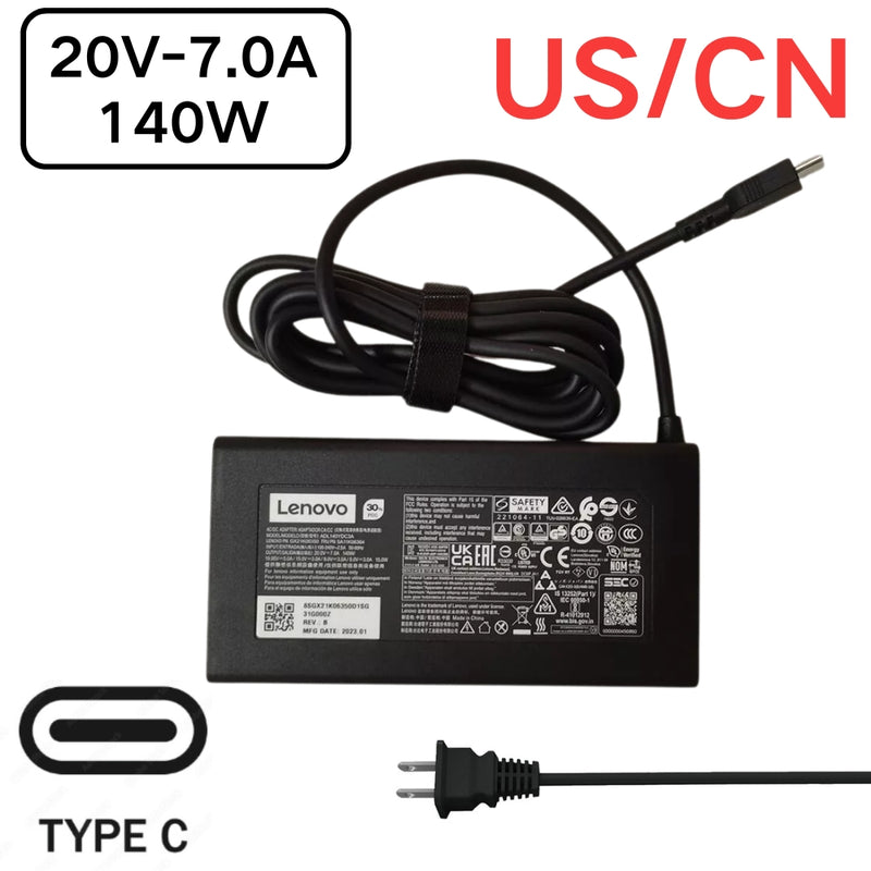 Load image into Gallery viewer, [20V-7.0A/140W][Type C] Lenovo IdeaPad Pro 5 Lenovo Slim Pro 7 Laptop AC Power Supply Adapter Charger - Polar Tech Australia
