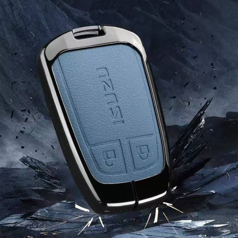 Cargue la imagen en el visor de la galería, Isuzu Aluminum Alloy Shockproof Car Key Case Cover for D-Max, MU-X, Lingtuo, Ruimai
