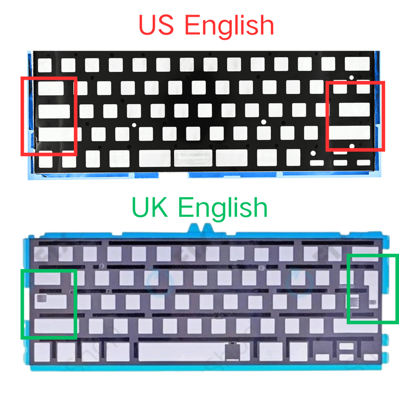 Load image into Gallery viewer, MacBook Pro 13" A1989 / 15" A1990 - Keyboard Backlight Sheet US UK English Layout
