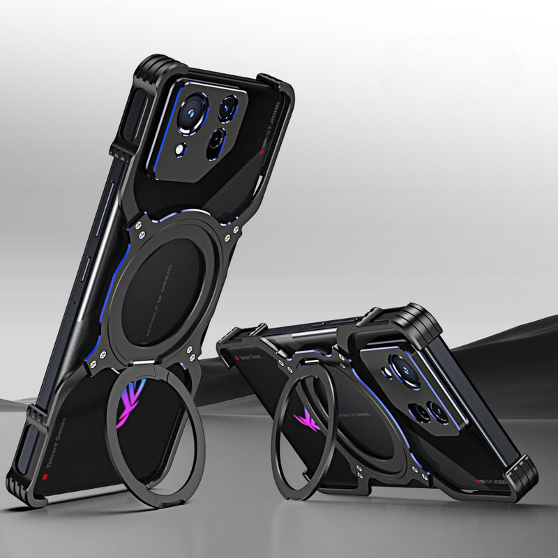 Chargez l&#39;image dans la visionneuse de la galerie, Asus ROG Phone 9 / 9 Pro - Mechanical Arm Borderless MagSafe Holder Metal Phone Case - Polar Tech Australia
