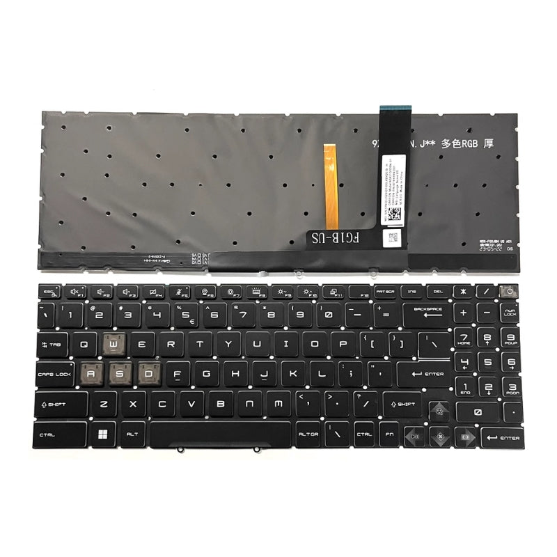 Load image into Gallery viewer, MSI Cyborg 15 A13V A13VF /  PULSE 15 B13V MS-1583 MS-1585 Series - Laptop Keyboard With Backlit US layout
