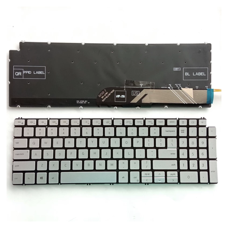Chargez l'image dans la visionneuse de la galerie, Dell Inspiron 15 5501 5502 5505 5508 5509 P102F Series - Laptop Keyboard With Backlit US English Layout
