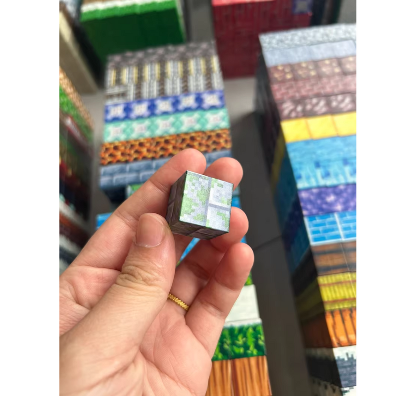 Load image into Gallery viewer, [400pcs] Minecraft Magnetic Building Blocks – 400pcs Random Mini Magnet Bricks Creative Educational Toy for Kids
