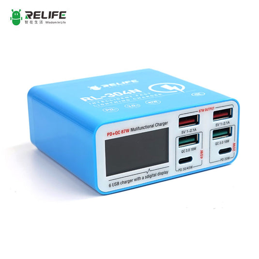 [RL-304N] RELIFE Intelligent Digital Display 6-Port Charger/Wide Voltage - Polar Tech Australia