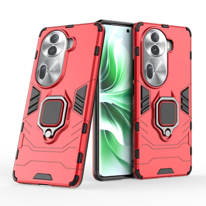 Cargue la imagen en el visor de la galería, OPPO Reno11 Pro 5G (CPH2607) - Heavy Duty Armor Case With Ring Holder Stand - Polar Tech Australia
