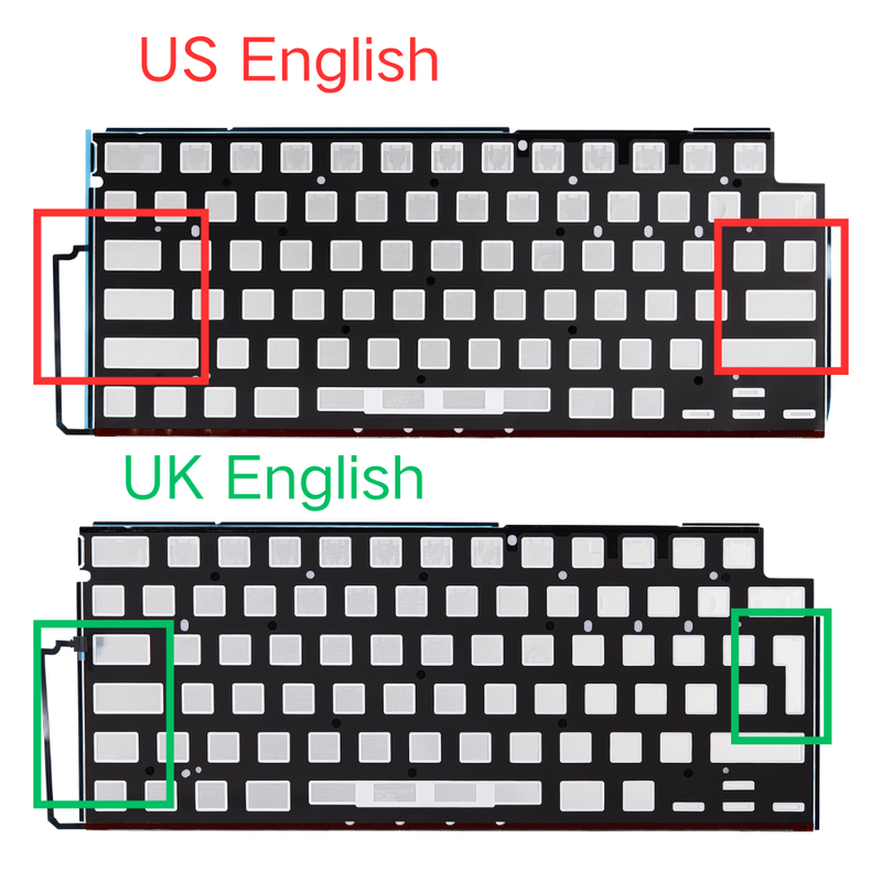 Load image into Gallery viewer, MacBook Air 15" A3241 (2025) - Keyboard Backlight Sheet US UK English Layout
