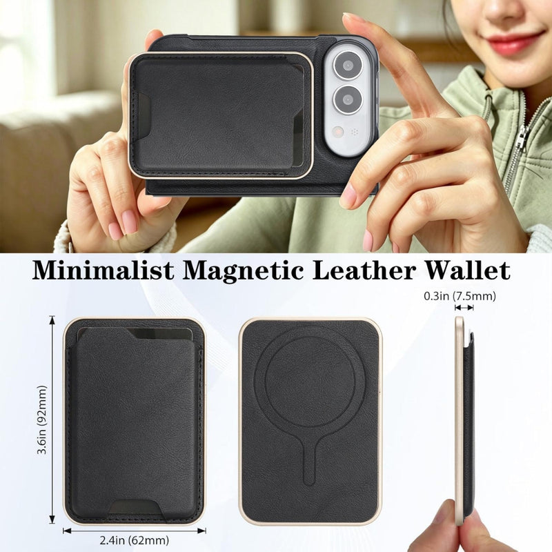 Chargez l'image dans la visionneuse de la galerie, Apple iPhone Ultra / Fold - Kalebol Slim MagSafe Ring Magnetic Card Bag Leather Phone Case
