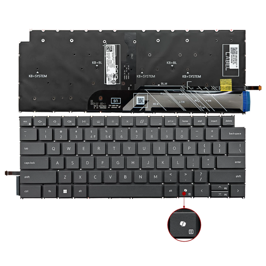 Dell Inspiron 16 Plus 7640 7645 / 14 Plus 7440 Series - Laptop Keyboard With Backlit US Layout