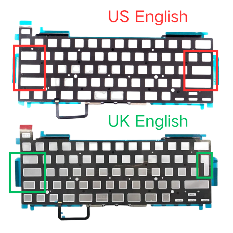 Load image into Gallery viewer, MacBook Pro 13" A2251 (2020) - Keyboard Backlight Sheet US UK English Layout
