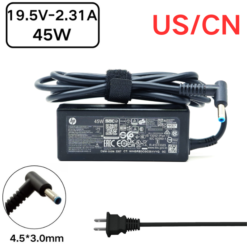 Load image into Gallery viewer, [19.5V-2.31A/45W][4.5x3.0 Blue Tip] HP Pavilion 11 13 15 &amp; HP Elitebook Folio Laptop AC Power Supply Adapter Charger - Polar Tech Australia
