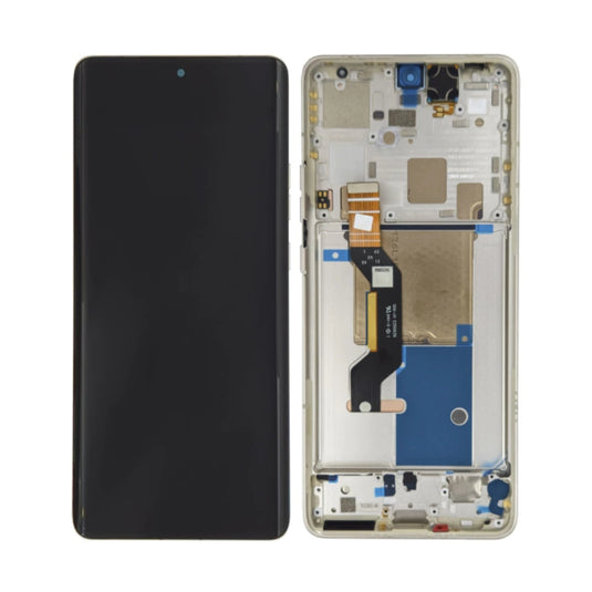 [With Frame] Motorola Moto Edge 50 Pro - AMOLED LCD Display Touch Digitizer Screen Assembly