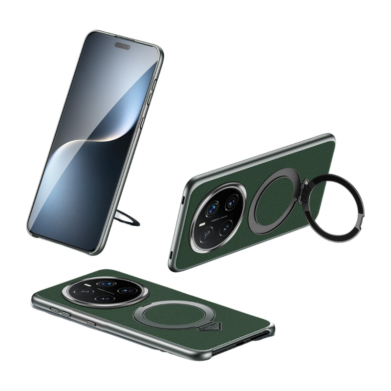 Load image into Gallery viewer, Honor Magic7 (PTP-AN00) - Top Grain Leather MagSafe Magnetic Holder Phone Case
