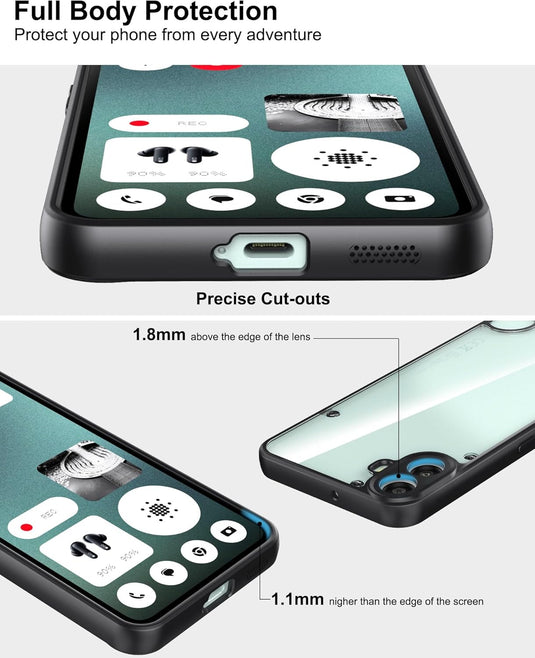Nothing CMF Phone 1 - Shockproof Hard PC Back  Soft TPU Bumper Case - Polar Tech Australia