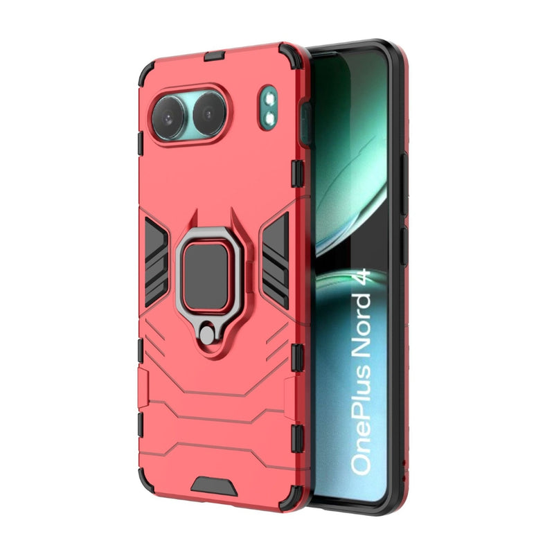 Chargez l&#39;image dans la visionneuse de la galerie, OnePlus Nord 4 - Heavy Duty Armor Case With Ring Holder Stand
