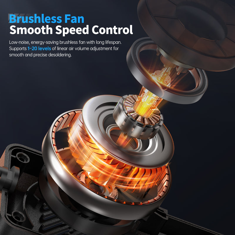 Cargue la imagen en el visor de la galería, [SAG-55] FNIRSI Intelligent 550W Hot Air Gun
